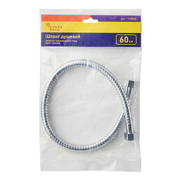 Шланг для душа соединительный Corsa Deco 600 мм металлический хром (1145854)