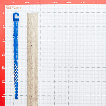 Порог алюминиевый разноуровневый кант 40х900 мм дуб беленый перепад 15 мм
