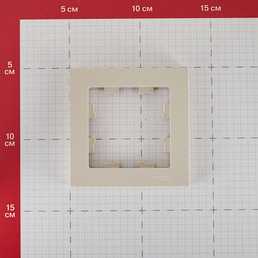 Рамка Systeme Electric AtlasDesign одноместная бежевая (ATN000201)