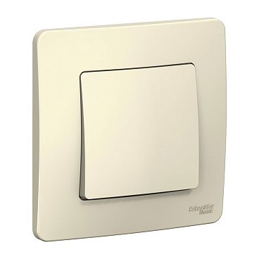 Выключатель Systeme Electric Blanca одноклавишный встраиваемый молочный (BLNVS010102)