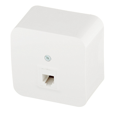 Розетка телефонная Systeme Electric Blanca накладная белая (BLNIA011001)