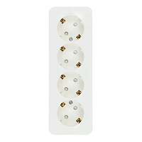 Розетка Systeme Electric Blanca накладная молочная со шторками (BLNRA011412)