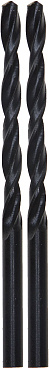Сверло URAGAN ″BAGIRA″ по металлу, цилиндрический хвостовик, быстрорежущая сталь HSS, 1,7х43мм, 2шт