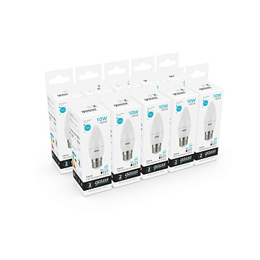 Лампа светодиодная Gauss E27 4100К 10 Вт 750 Лм 175-240 В свеча тонированная