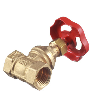 Задвижка клиновая латунный 1/2 ВР(г) х 1/2 ВР(г) вентиль