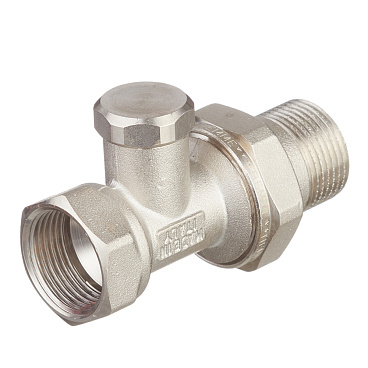 Клапан запорный Tiemme 3/4 НР(ш) х 3/4 ВР(г) для радиатора (3230014 / 3235N0505EC)