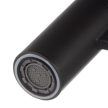 Смеситель для кухни Esko K15B черный с гибким изливом однорычажный (K51B)