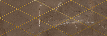 Миланезе дизайн Декор Римский марроне 1664-0147 20х60