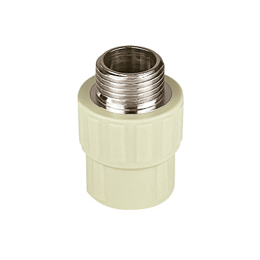 Муфта полипропиленовая Valfex 20 мм х 1/2 НР(ш) серая (10130020Г)