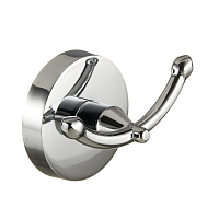 Крючок для ванной Haiba HB1705-2 двойной на шуруп нержавеющая сталь хром (540047)