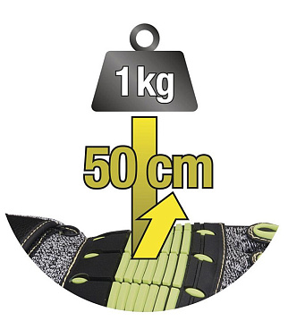 Перчатки 7 нитей неопреновое покрытие виброзащитные Delta Plus черные 10 (XL) (VV904JA10)