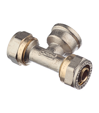 Тройник 16 обж(ц) х 1/2 ВР(г) х 16 обж(ц)