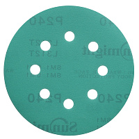 Диск шлифовальный Sunmight Film d125 мм P240 на липучку пленочная основа (5 шт.)