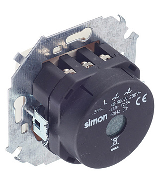 Диммер Simon 15 встраиваемый слоновая кость поворотно-нажимной (1591311-031)