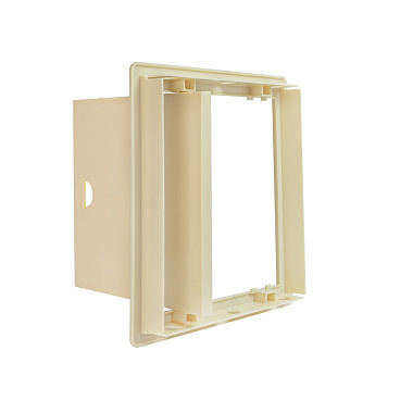 Люк ревизионный Центр Тагис ЛР пластиковый 200х200 мм врезной слоновая кость