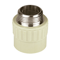 Муфта полипропиленовая Valfex 32 мм х 1 НР(ш) серая (10130032Г)