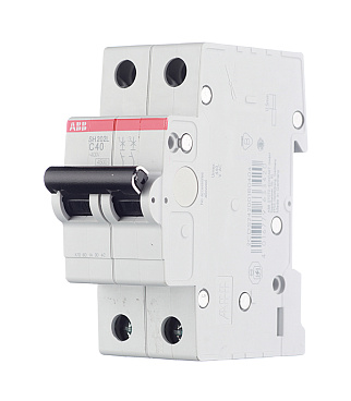 Автоматический выключатель модульный ABB SH202 2P 40А тип C 6 кА 400 В (2CDS212001R0404)