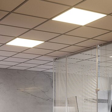 Светильник светодиодный для потолка армстронг Gauss MiR ДВО/ДПО-35 4000К 30 Вт IP40 белый призма (90209)