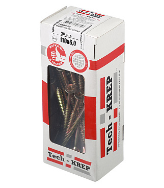 Саморезы универсальные 110x6,0 мм желтые (50 шт.)