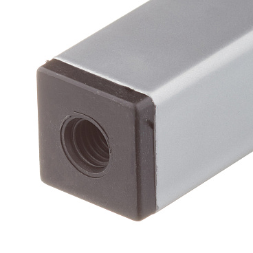 Ножка мебельная стальная 25х25х100 мм серая (1 шт.)