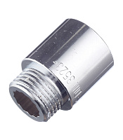 Удлинитель Stout 25 мм х 1/2 ВР(г) х 1/2 НР(ш) хром латунный (SFT-0002-001225)