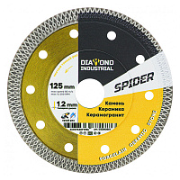 Диск алмазный по керамограниту Diamond Industrial Spider 125х22,2х1,2 мм турбо сухой рез