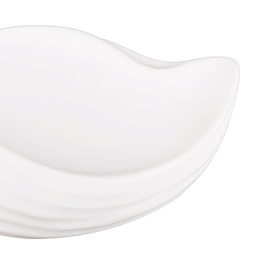 Мыльница для ванной Moroshka Fleur настольная керамика белая (G88-92)