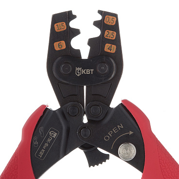 Пресс-клещи КВТ ПК-6м для обжима наконечников 1,5-6 кв.мм (78865)