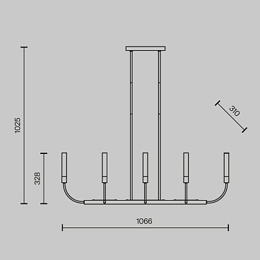 Потолочный светильник Maytoni MOD423CL-08C
