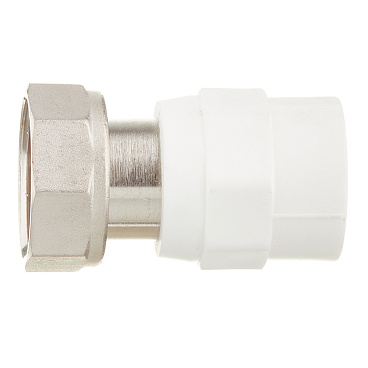 Муфта полипропиленовая Valtec с накидной гайкой 25 мм х 1 ВР(г) (VTp.708.0.02506)