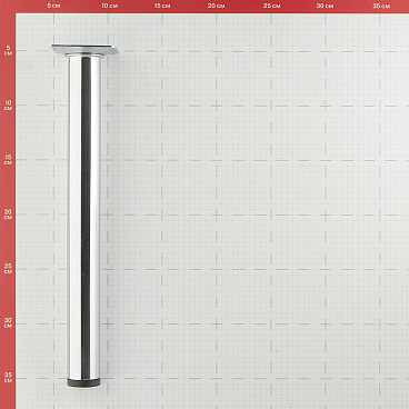 Ножка мебельная стальная 30х300 мм хром (1 шт.)
