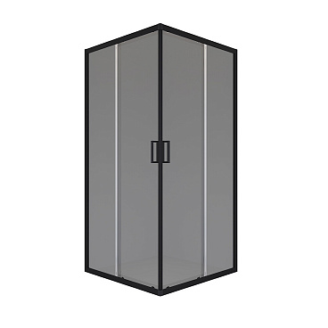 Душевой уголок Domani-Spa Cube V88 черный 80х80х190 см квадрат стекло тонированное 5 мм (DS04CbV88L0T00.Gt-Black)