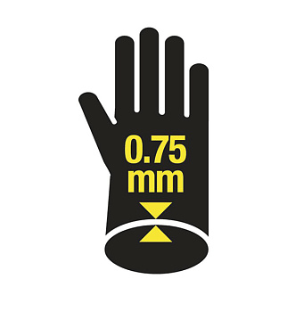 Перчатки х/б кислотоустойчивые с неопреновым покрытием водонепроницаемые Delta Plus черные 9 (L) (VE509NO09/2007)