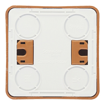 Выключатель Systeme Electric Этюд двухклавишный накладной бук (BA10-002T)