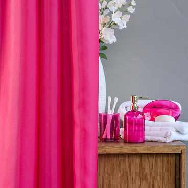 Дозатор для мыла Moroshka Bright Colors настольный стекло розовый (917-308-04)