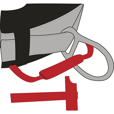 Страховочная система Delta Plus лента с индикатором падения черная (HAR24HXX)