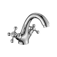 Смеситель для раковины Decoroom DR54 хром двухвентильный (DR54011)