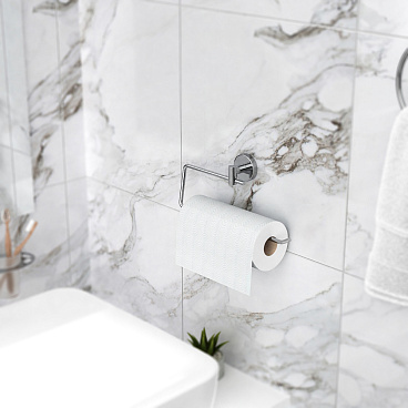 Держатель для бумажных полотенец Fora Long 120 мм на шуруп металл хром (L009/902)