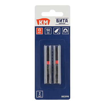 Бита КМ (882098) PH1 магнитная 50 мм ударная (2 шт.)