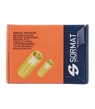 Анкер Sormat MSA для бетона 8х30 мм латунный (100 шт.)