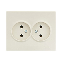 Розетка Lezard Vesna встраиваемая крем (742-0300-128B)