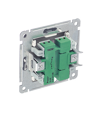 Выключатель Hegel Master одноклавишный встраиваемый черный (ВС10-411-08)