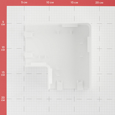 Угол плоский для кабель-канала DKC 80х40 мм белый (01740)