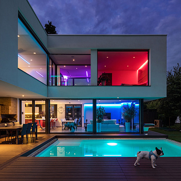 Лента светодиодная SMD 5050 RGB свет 12 В 14,4 Вт/м 5 м IP65 Apeyron (000012)