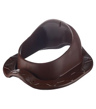 Проходной элемент Поливент для готовой кровли из металлочерепицы коричневый RAL 8017