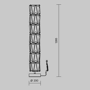 Напольный светильник (торшер) Maytoni MOD043FL-08CH