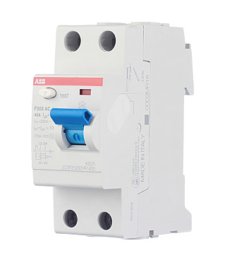 УЗО ABB S F202 40А 1P+N тип AC 30 мА 10 кА (2CSF202001R1400)