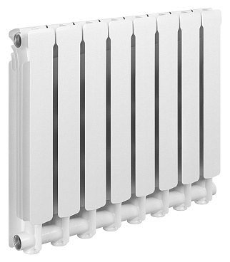 Радиатор алюминиевый Rifar Alum 500 мм 8 секций 1" боковое подключение белый