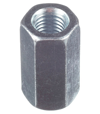 Гайка соединительная оцинкованная М14 х42 мм DIN 6334 (1 шт.)