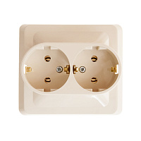 Розетка Systeme Electric Этюд встраиваемая бежевая (PC16-007K)